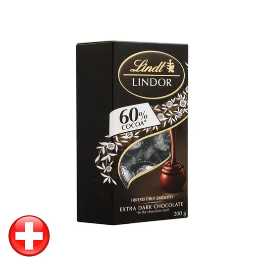 Lindt Lindor Chocolate 60% Extra Dark 200 gm