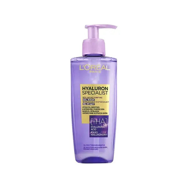 Loreal Face Wash 200ml Hyaluron Purifying Gell Wash