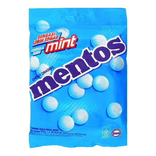 Mentos Mint Chewy Dragees 135GM