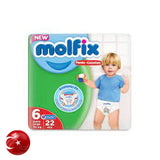 Molfix Pants Extra Large 6 Twin Pack 22 Pcs