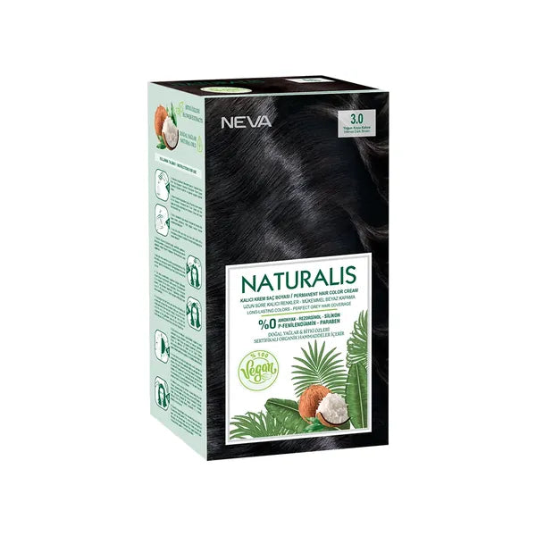 Naturalis Hair Color Cream 3.0 - Intense Dark Brown 60ml