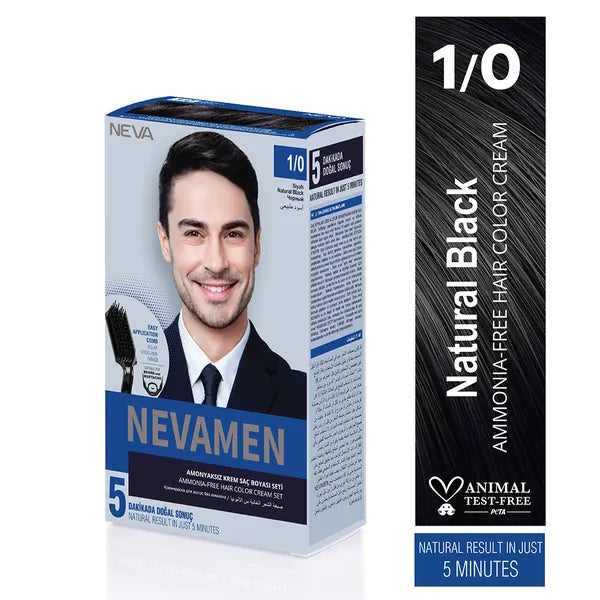 Neva Men Hair CoIor 1/0 - Black