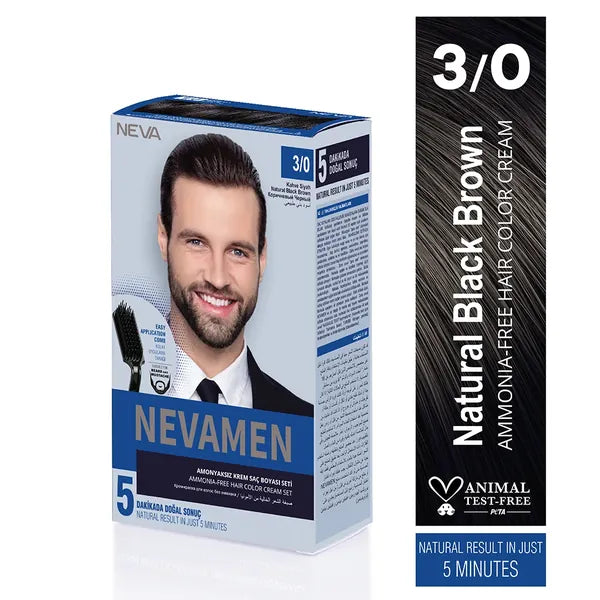Neva Men Hair CoIor 3/0 - Black Brown 40 ml