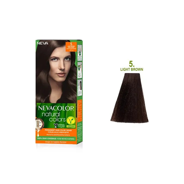 Nevacolor Natural  Hair Color Cream Set 5 - Light Brown