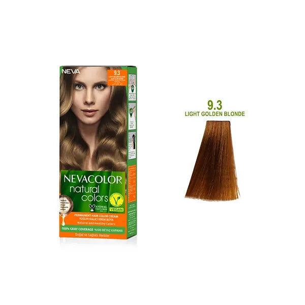 Nevacolor Natural  Hair Color Cream Set 9.3 - Light Golden Blonde 50 ml