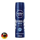 Nivea For Men Cool Kick Spray 150Ml