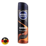 Nivea Men Deep Black Carbon Espresso Body Spray 150Ml