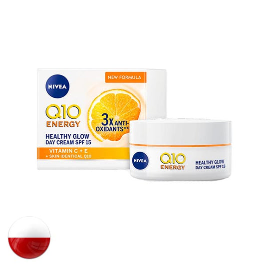 Nivea Q10 Energy Healthy Glow Day Cream SPF15 Cream 50ml