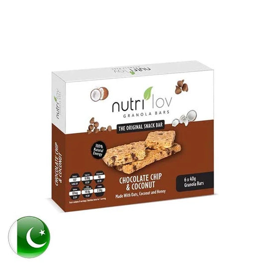 Nutrilov Chocolate Chip & Coconut Granola Bar 40g