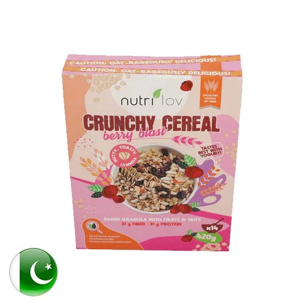 Nutrilov Crunchy Cereal Berry Blast 420Gm