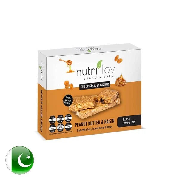 Nutrilov Peanut Butter & Raisin Granola 6-Bar 270g