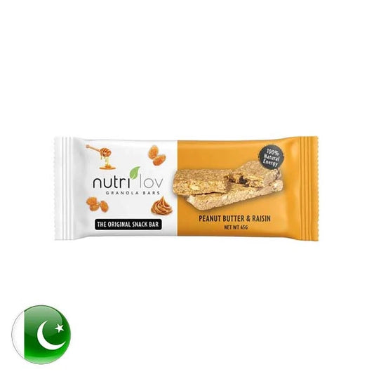 Nutrilov Peanut Butter & Raisin Granola Bar 45g