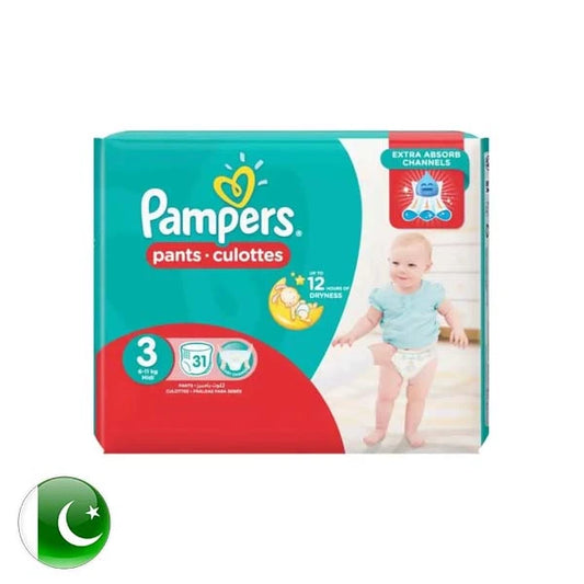 Green Valley Pampers Pants Culottes 3 (6-11kg) Midi 31Pcs Greenvalley 