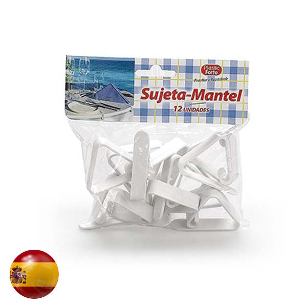 Plastic Forte 12 Tablecloth Clips Set 11313