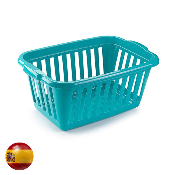 Plastic Forte Redtangular Laundry Basket 11365