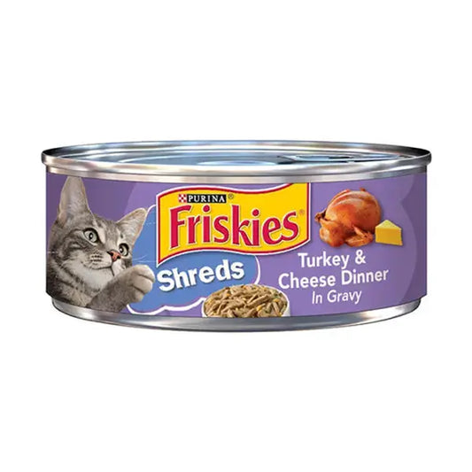 Purina Friskies Cat Food Turkey & Cheese Dinner 156g