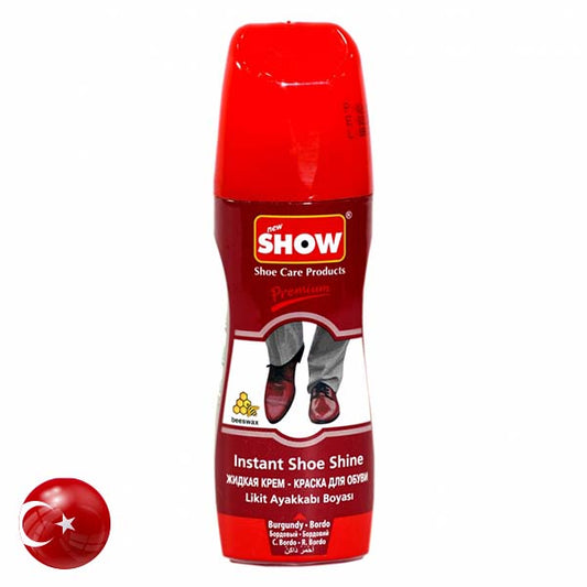 Show Instant Shine Shoe Liquid Burgandy 75ML