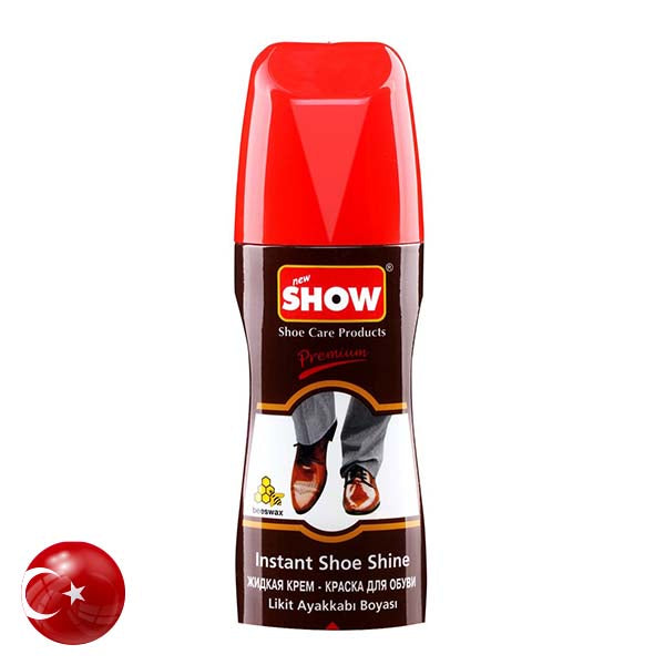 Show Instant Shine Shoe Liquid Dark Brown75ML