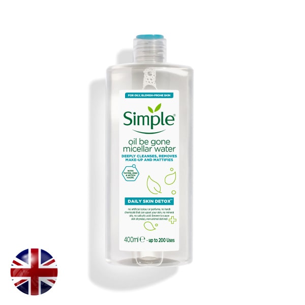 Simple Detox Oil Be Gone Micellar Water 400ml