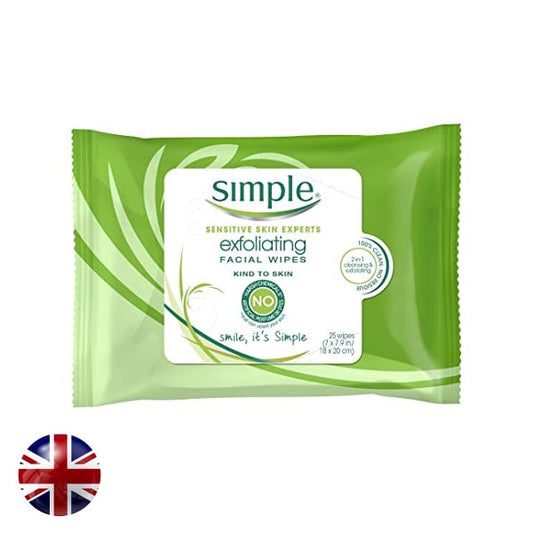 Simple Exfoliating Face Wipes 20S'