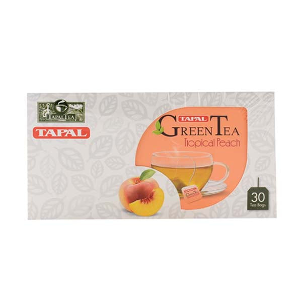 Tapal Green Tea Tropical Peach Bag 30 S