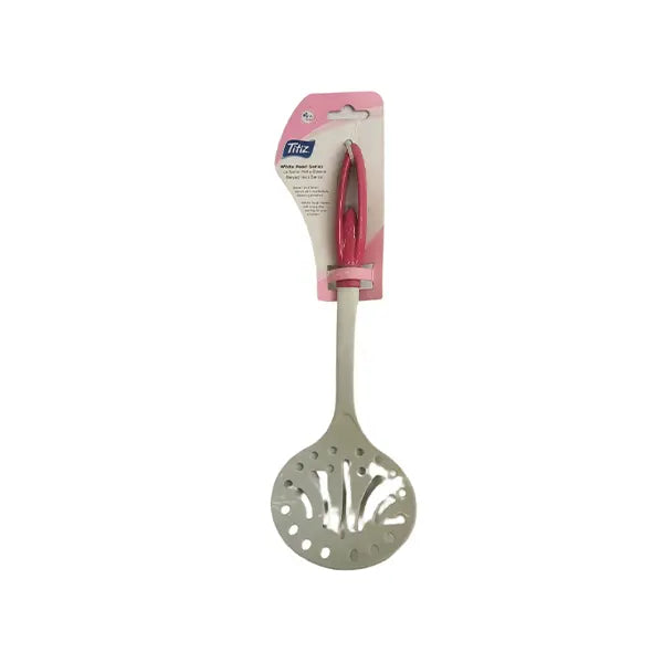 Titiz White Pearl Serving Perforated Ladle AP-1066