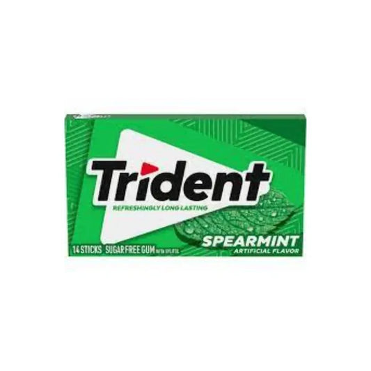 Trident Spearmint Bubble Gum 18 Sticks