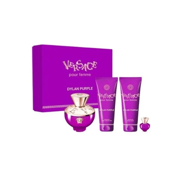 Versace Dylan Purple  for Women 4Pcs Gift
