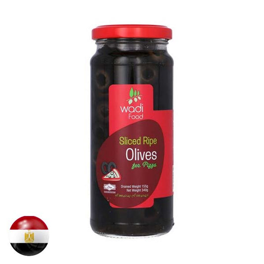 Wadi Pitted Black Olive 340g