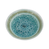 Deco Raga White Green Taupe Plate