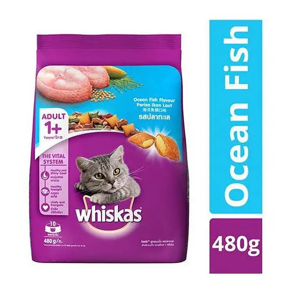 Whiskas Tuna Flavoured Cat Food 480Gm