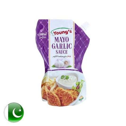 Youngs Mayo Garlic 500ml