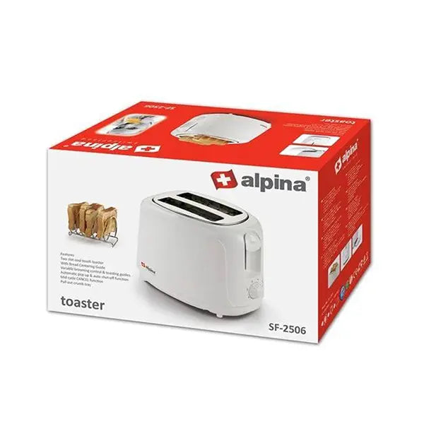 Alpina Cool Touch 2 Slice Toaster 800W Sf-2506