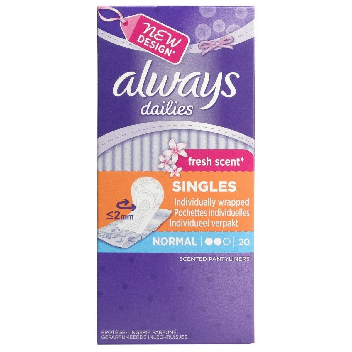 Always Dailies Penti Liner Fresh Scent Normal 20s