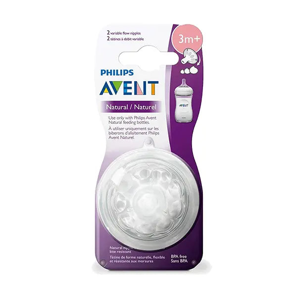 Avent Natural II Teat 3m+/Variable pk 2