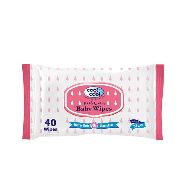 Cool & Cool Baby Wipes 40'S B-2382