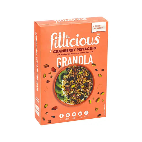 Fitlicious Cranberry Pistachio Granola 460gm