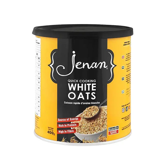 Jenan Oats Tin White Oats 400Gm