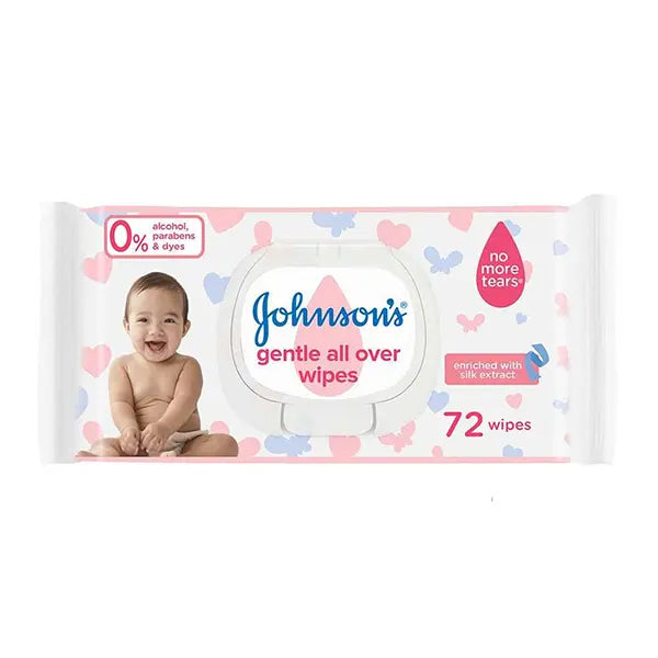 Jhonsons Baby Wipes 72Pcs