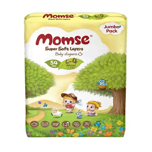 Momse Jumbo Pack Baby Diapers Large 54Pc