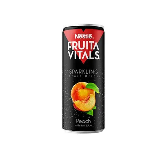 Nestle Fruita Vitals Sparkling Peach Can 250ml