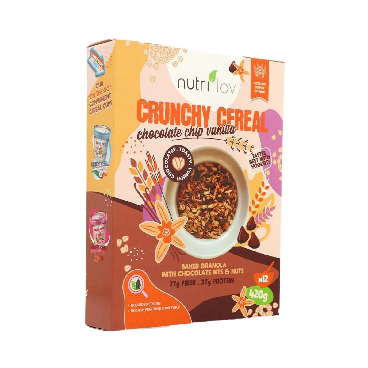 Nutrilov Crunchy Cereal Chocolate Chip Vanilla 420G