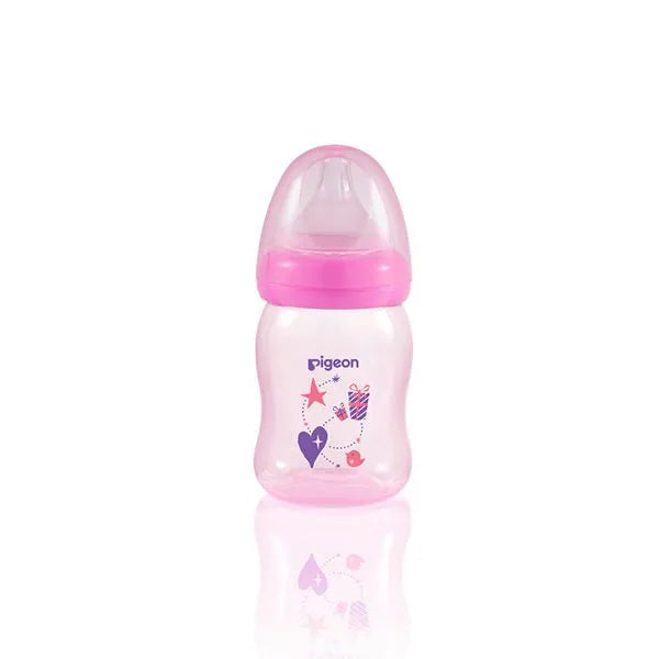 Pigeon Clear PP Bottle 160ml Pink A78181