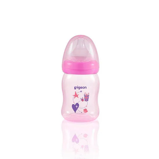 Pigeon Clear PP Bottle 160ml Pink A78181