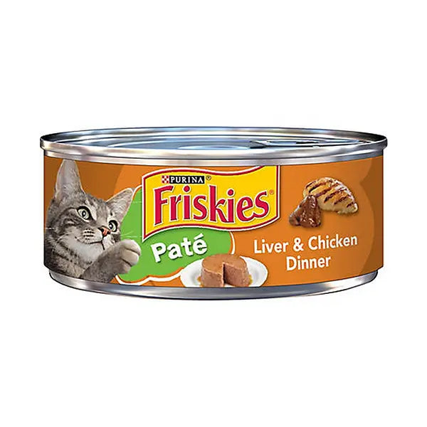 Purina Friskies Cat Food Liver&Chicken Dinner 156g