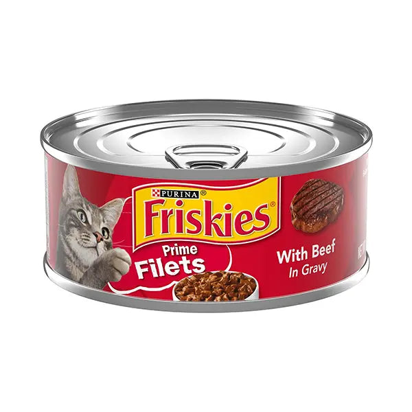 Purina Friskies Cat Food With Beef In Gravy 156 Filets