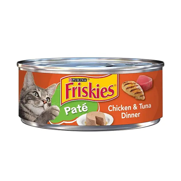 Purina Friskies Cat Food With Chicken Tuna & Cheese 156g