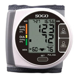 Sogo Blood Pressure Monitor Wrist Cuff Digital SS-14020W