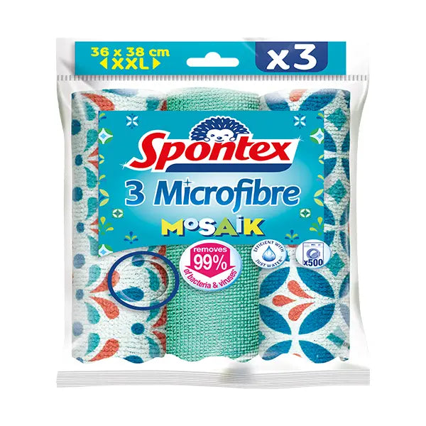 Spontex Micro Fibre Mosaik X 3