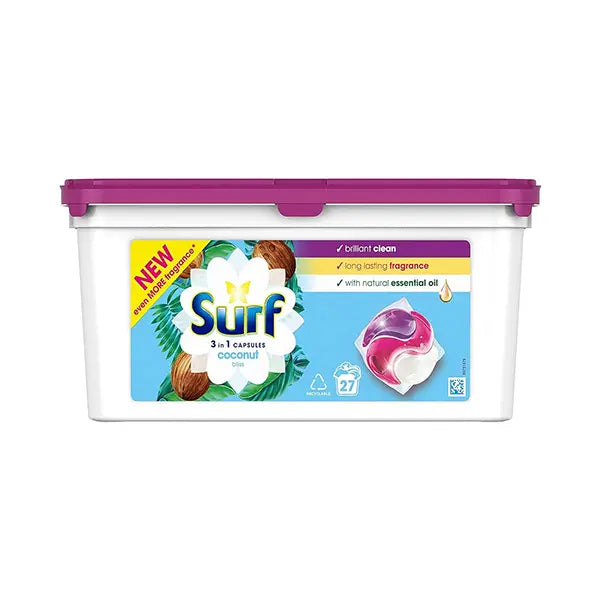 Surf Capsules 3IN1 Coconut Bliss 27's